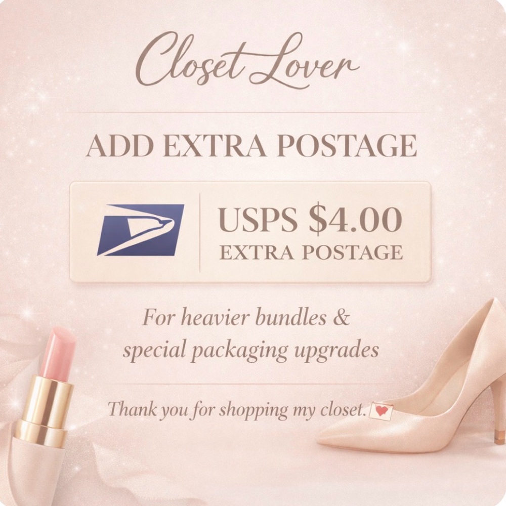 USPS Extra Postage Label